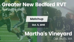 Matchup: Greater New Bedford vs. Martha's Vineyard  2018