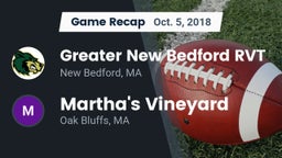 Recap: Greater New Bedford RVT  vs. Martha's Vineyard  2018
