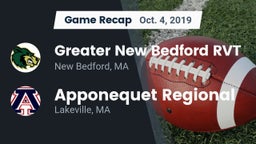 Recap: Greater New Bedford RVT  vs. Apponequet Regional  2019