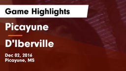 Picayune  vs D'Iberville Game Highlights - Dec 02, 2016