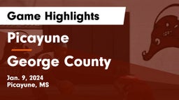 Picayune  vs George County  Game Highlights - Jan. 9, 2024