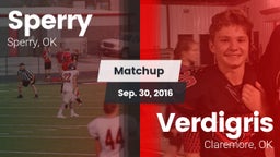 Matchup: Sperry  vs. Verdigris  2016