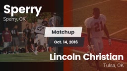 Matchup: Sperry  vs. Lincoln Christian  2016