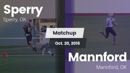 Matchup: Sperry  vs. Mannford  2016