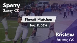 Matchup: Sperry  vs. Bristow  2016