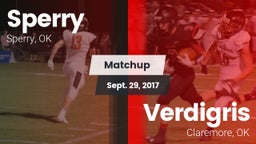 Matchup: Sperry  vs. Verdigris  2017