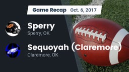 Recap: Sperry  vs. Sequoyah (Claremore)  2017