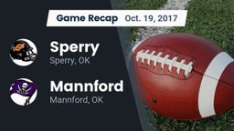 Recap: Sperry  vs. Mannford  2017