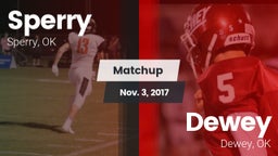 Matchup: Sperry  vs. Dewey  2017