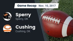 Recap: Sperry  vs. Cushing  2017