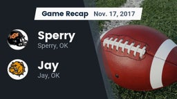 Recap: Sperry  vs. Jay  2017