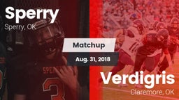 Matchup: Sperry  vs. Verdigris  2018
