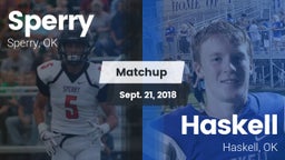 Matchup: Sperry  vs. Haskell  2018