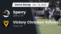 Recap: Sperry  vs. Victory Christian School 2018