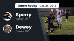 Recap: Sperry  vs. Dewey  2018