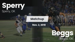 Matchup: Sperry  vs. Beggs  2018