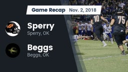 Recap: Sperry  vs. Beggs  2018
