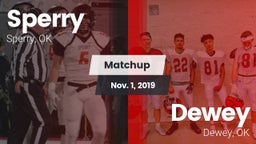 Matchup: Sperry  vs. Dewey  2019