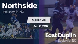 Matchup: Northside High vs. East Duplin  2016