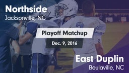 Matchup: Northside High vs. East Duplin  2016
