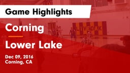 Corning  vs Lower Lake Game Highlights - Dec 09, 2016