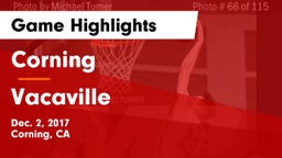 Corning  vs Vacaville  Game Highlights - Dec. 2, 2017