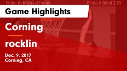 Corning  vs rocklin Game Highlights - Dec. 9, 2017