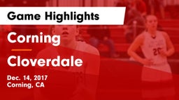 Corning  vs Cloverdale Game Highlights - Dec. 14, 2017