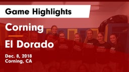 Corning  vs El Dorado  Game Highlights - Dec. 8, 2018