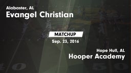 Matchup: Evangel Christian vs. Hooper Academy  2016