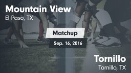 Matchup: Mountain View High vs. Tornillo  2016