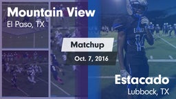 Matchup: Mountain View High vs. Estacado  2016