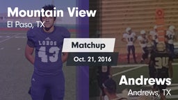 Matchup: Mountain View High vs. Andrews  2016