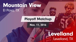 Matchup: Mountain View High vs. Levelland  2016