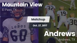 Matchup: Mountain View High vs. Andrews  2017