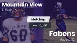 Matchup: Mountain View High vs. Fabens  2017