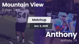 Matchup: Mountain View High vs. Anthony  2018