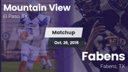 Matchup: Mountain View High vs. Fabens  2018