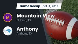 Recap: Mountain View  vs. Anthony  2019