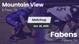 Matchup: Mountain View High vs. Fabens  2019