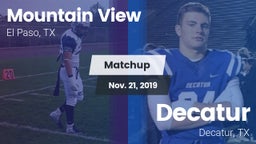 Matchup: Mountain View High vs. Decatur  2019