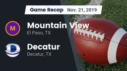 Recap: Mountain View  vs. Decatur  2019