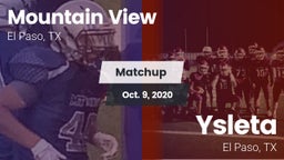 Matchup: Mountain View High vs. Ysleta  2020
