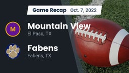 Recap: Mountain View  vs. Fabens  2022
