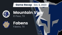 Recap: Mountain View  vs. Fabens  2023