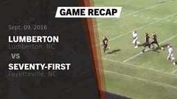 Recap: Lumberton  vs. Seventy-First  2016