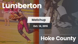 Matchup: Lumberton High vs. Hoke County 2016