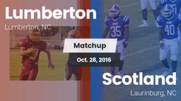 Matchup: Lumberton High vs. Scotland  2016