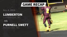 Recap: Lumberton  vs. Purnell Swett  2016