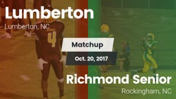 Matchup: Lumberton High vs. Richmond Senior  2017